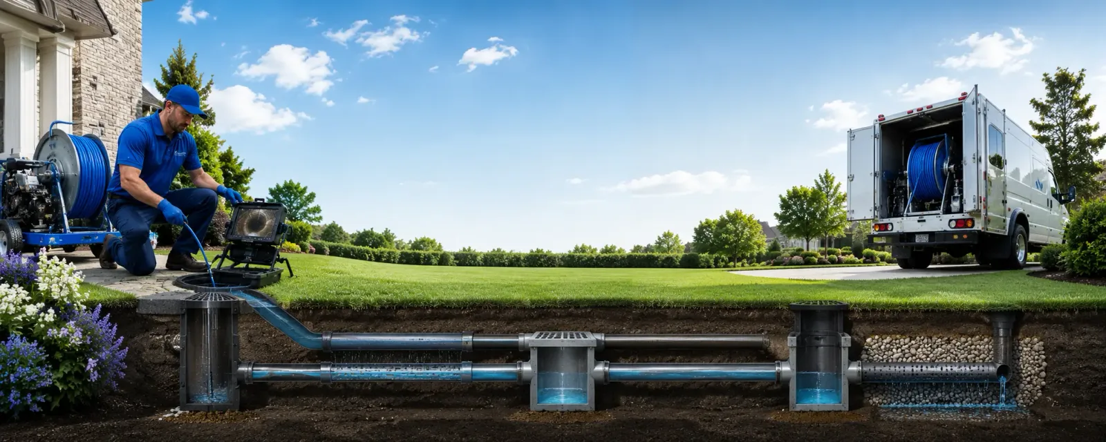 Outdoor drain cleaning information for Holliday, TX